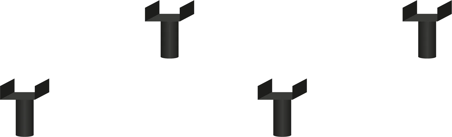 FAMBED® central connecting support leg