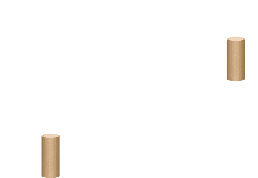 FSC-certified oak corner leg