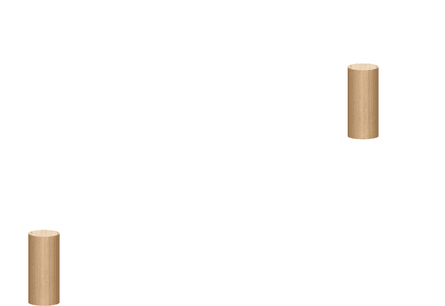 FSC-certified oak corner leg
