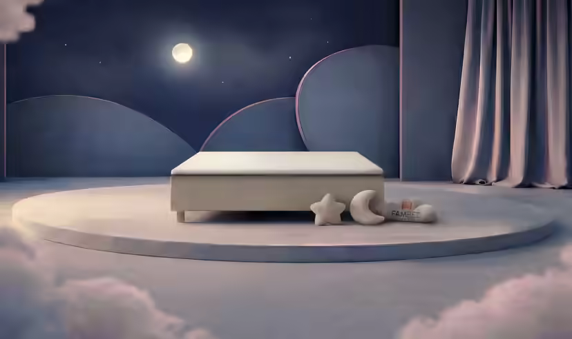 FAMBED family bed in beige, 200 × 210 cm, without headboard