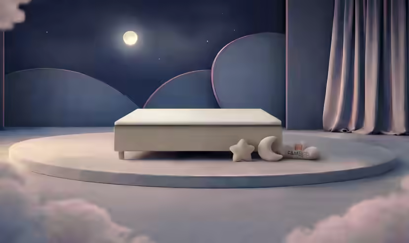 FAMBED family bed in beige, 220 × 210 cm, without headboard
