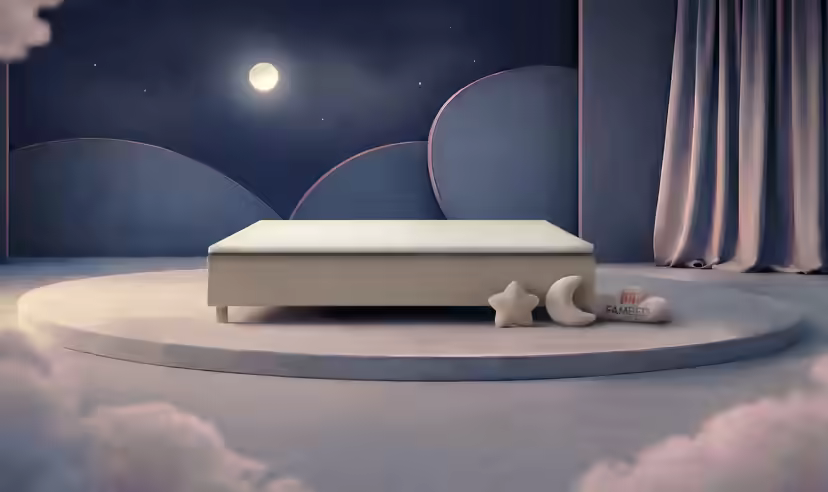 FAMBED family bed in beige, 250 × 210 cm, without headboard