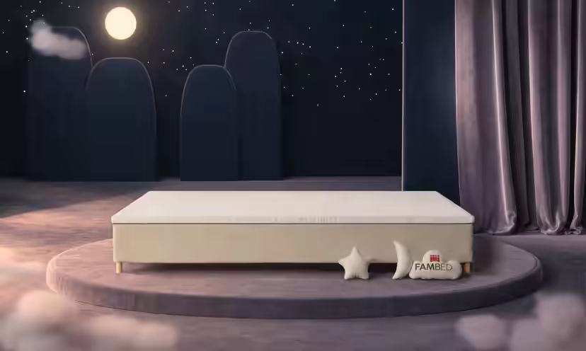 FAMBED family bed in beige, 340 × 200 cm, without headboard