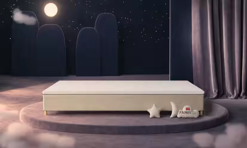 FAMBED family bed in beige, 360 × 210 cm, without headboard