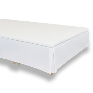 Familieseng-sengekappe-lige-plain-hvid