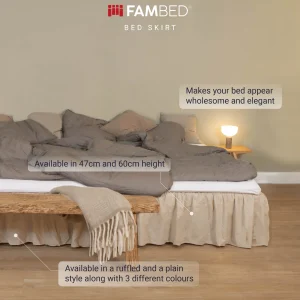 Bed skirt for extra large co-sleeping beds