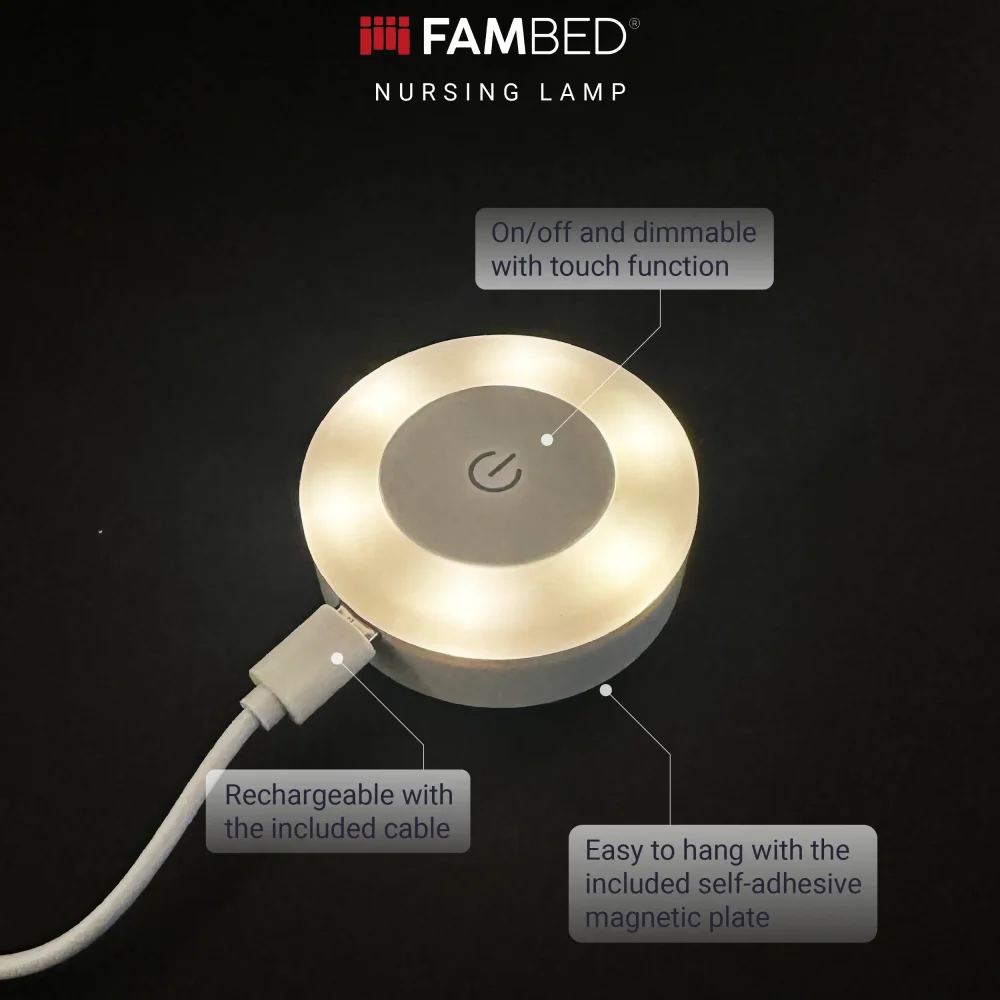 Fambed nursing lamp
